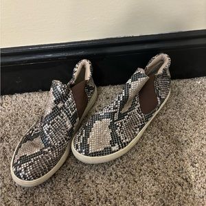 Women’s snake skin ankle booties